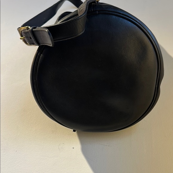 Vintage Coach Sling Bag Black Leather  Backpack - Picture 4 of 7